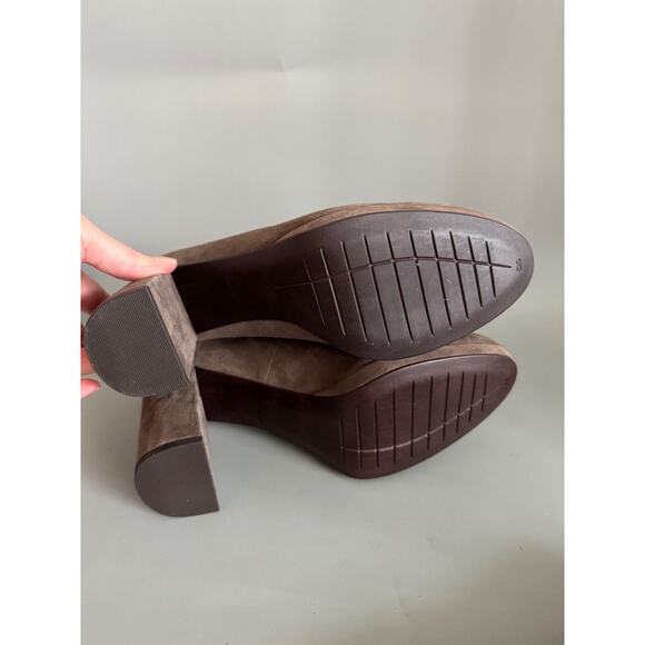 Cole Haan Women's Renner Grand Pump Morel Suede Block Heel Size 9.5 New - Picture 10 of 10